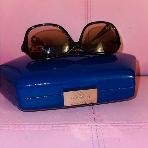 Olga berg Bags the original design of Olga berg Vintage clutch bag dark blue